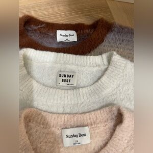 Bundle of Three Aritzia Sunday Best Kitten Sweater in Size XS